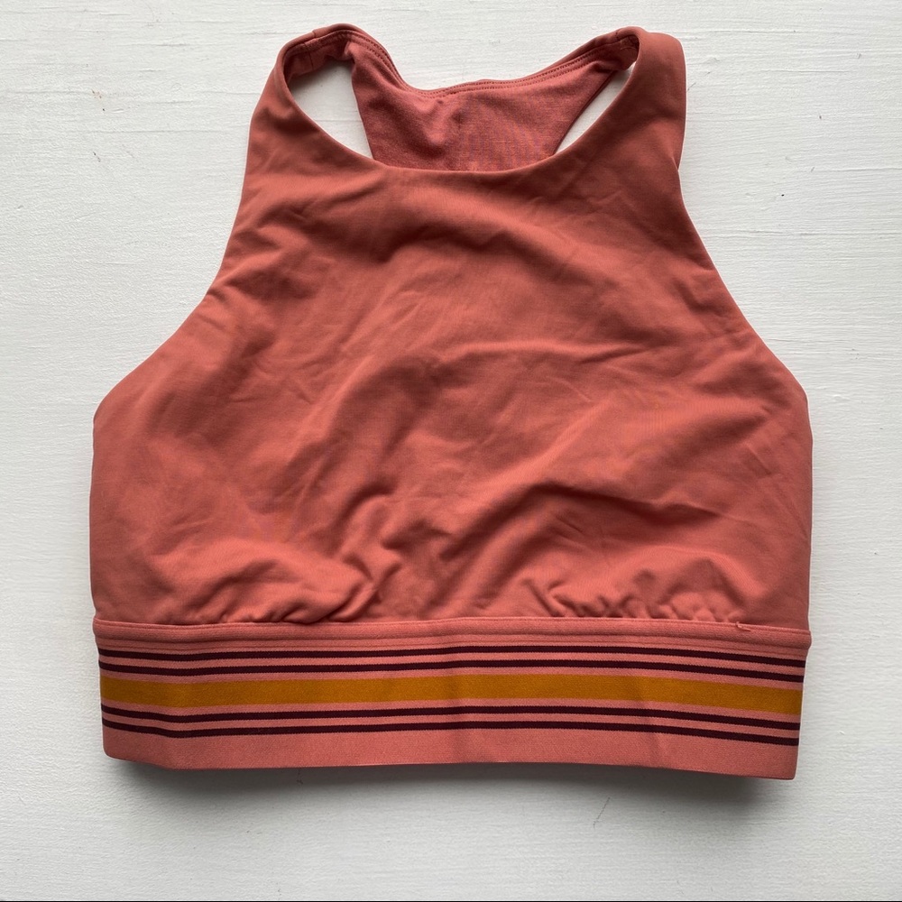 Lululemon High Neck Long Line Sports Bra Size 6